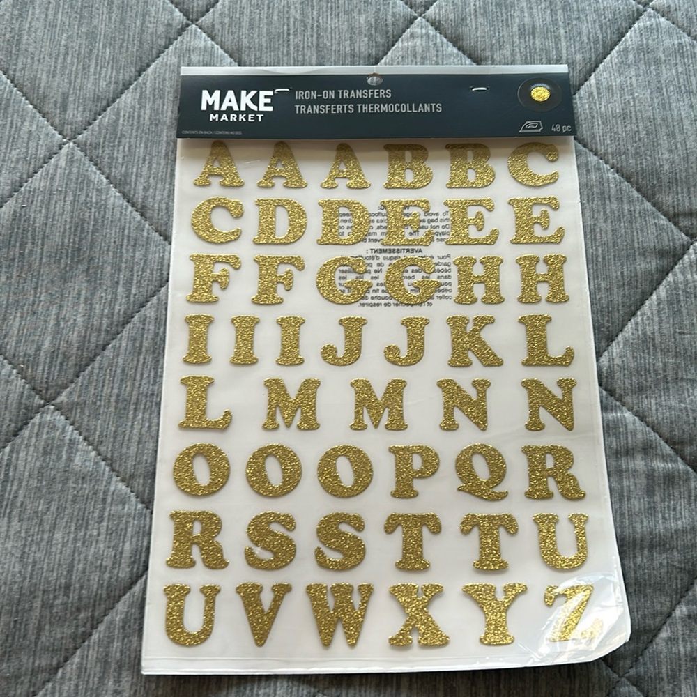 Make Market Iron-On Transfers (BNIB)